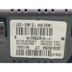 Recambio de pantalla multifuncion para citroën berlingo multispace (b9) 1.6 hdi 75 / bluehdi 75 referencia OEM IAM  980984288001
