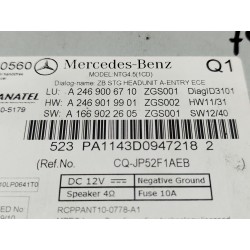 Recambio de sistema audio / radio cd para mercedes-benz clase b sports tourer (w246, w242) b 200 cdi (246.201) referencia OEM IA