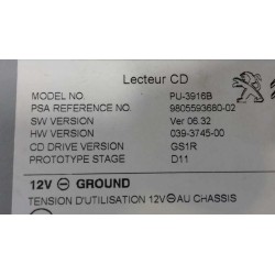 Recambio de sistema audio / radio cd para peugeot 308 gti referencia OEM IAM 9805593680  