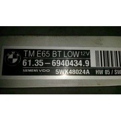 Recambio de centralita cierre para bmw serie 7 (e65/e66) 3.0 turbodiesel cat referencia OEM IAM 613569404349 5WK48024A 