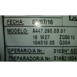 Recambio de pedal freno para mercedes vito mixto (447) 2.1 cdi cat referencia OEM IAM A4472900301  