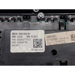 Recambio de mando climatizador para bmw serie 5 touring (f11) 520d referencia OEM IAM  924124401 57702881