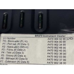 Recambio de cuadro instrumentos para mercedes x-klasse (bm 470) x 220 d (470.210) referencia OEM IAM A4709000200 A2C80353010 A2C