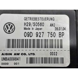 Recambio de centralita cambio automatico para volkswagen touareg (7la) tdi r5 referencia OEM IAM 09D927750BP UNBA009841 