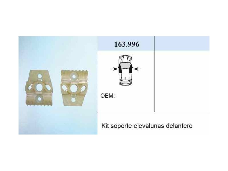 Recambio de kit reparacion elevalunas para volkswagen golf v berlina (1k1) referencia OEM IAM 163996  