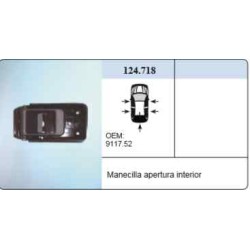 Recambio de maneta interior delantera izquierda para citroën jumper caja cerrada (1) referencia OEM IAM 124718  