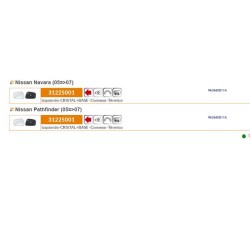 Recambio de cristal retrovisor izquierdo para nissan navara pick-up (d40m) referencia OEM IAM 96366EB11A 31225001 