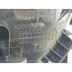 Recambio de maneta interior delantera derecha para nissan qashqai (j11) acenta referencia OEM IAM 806704EA1A  
