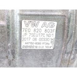 Recambio de compresor aire acondicionado para volkswagen multivan t5 (7hm, 7hn, 7hf, 7ef, 7em, 7en) 2.0 bitdi 4motion referencia