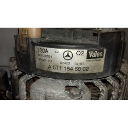 Recambio de alternador para mercedes clase c (w203) sportcoupe c 200 compressor (203.745) referencia OEM IAM A0111546802 SG12B02