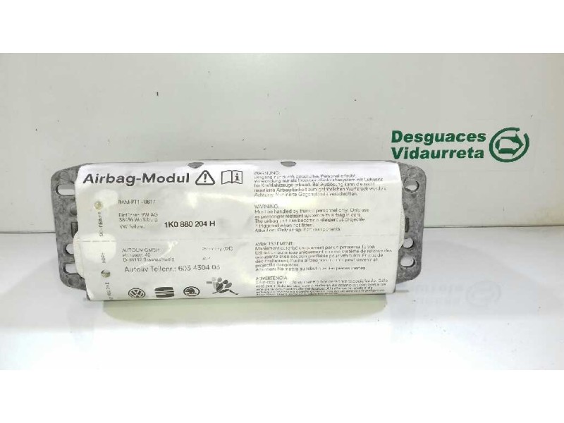 Recambio de airbag delantero derecho para volkswagen golf v berlina (1k1) highline 4motion referencia OEM IAM 1K0880204H 6034304