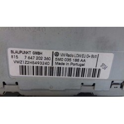 Recambio de sistema audio / radio cd para volkswagen tiguan (5n1) country referencia OEM IAM 5M0035186AA  