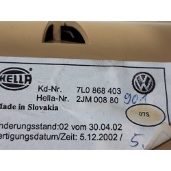 Recambio de luz interior para volkswagen touareg (7la) v6 referencia OEM IAM 7L0868403  