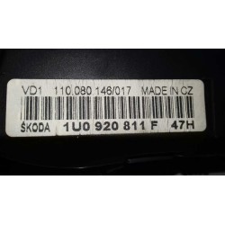 Recambio de cuadro instrumentos para skoda octavia combi (1u5) elegance referencia OEM IAM 1U0920811F 110080146017 