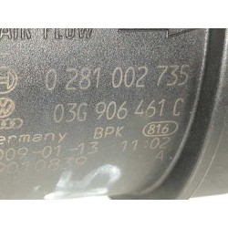 Recambio de caudalimetro para volkswagen golf vi (5k1) advance referencia OEM IAM 03G906461C 0281002735 