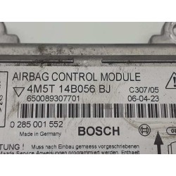 Recambio de centralita airbag para ford focus berlina (cap) 1.8 tdci turbodiesel cat referencia OEM IAM 4M5T14B056BJ 0285001552 