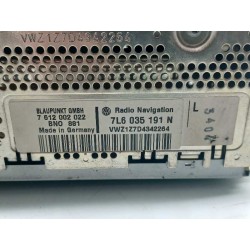 Recambio de sistema audio / radio cd para volkswagen touareg (7la) tdi v10 referencia OEM IAM 7L6035191N 7L6035191N VWZ1Z7D43422
