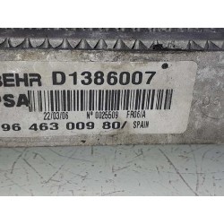 Recambio de intercooler para citroën c6 exclusive referencia OEM IAM 0384L6 9646300980 D1386007